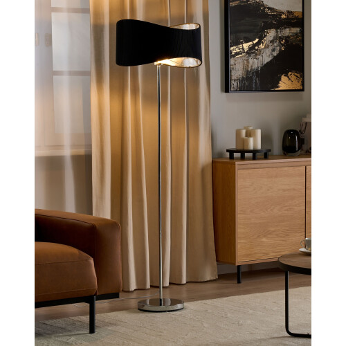 Beliani Floor Lamp CALVILLO Metal Silver 1