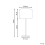 Beliani Table Lamp VINAZCO Boucle White 5