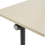 Beliani Foldable Office Desk CAVI 180 cm 60 cm with Wheels Light Brown 8