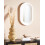 Beliani Wall Mirror MASSILLY 43 cm 69 cm White 2