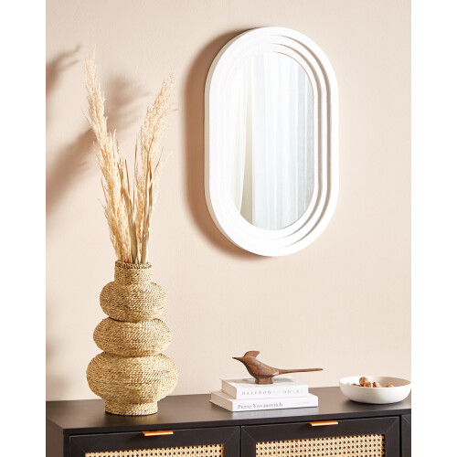 Beliani Wall Mirror MASSILLY 43 cm 69 cm White 1