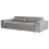 Beliani Modular Sofa 2 Seater HELLNAR Grey Fabric 2
