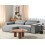 Beliani HELLNAR 3 Seater Modular Corner Sofa Right Hand Grey Fabric 2