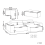 Beliani Modular Corner Sofa 3 Seater HELLNAR Fabric Grey with Ottoman Left Hand 5