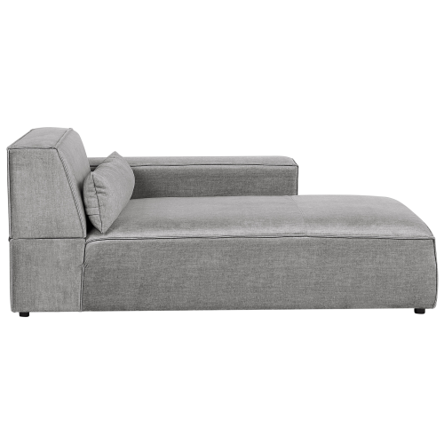 Beliani Modular Corner Sofa 3 Seater HELLNAR Left Hand Grey Fabric 1