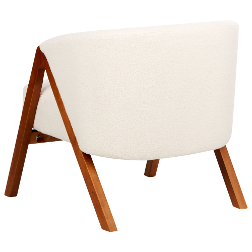 Beliani Armchair SKEI Boucle White 1