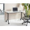 Beliani Foldable Office Desk CAVI 120 cm 60 cm with Wheels White 4