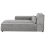 Beliani HELLNAR 3 Seater Modular Corner Sofa Right Hand Grey Fabric 6