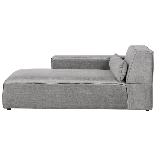 Beliani Modular Corner Sofa 3 Seater HELLNAR Fabric Grey Right Hand 1