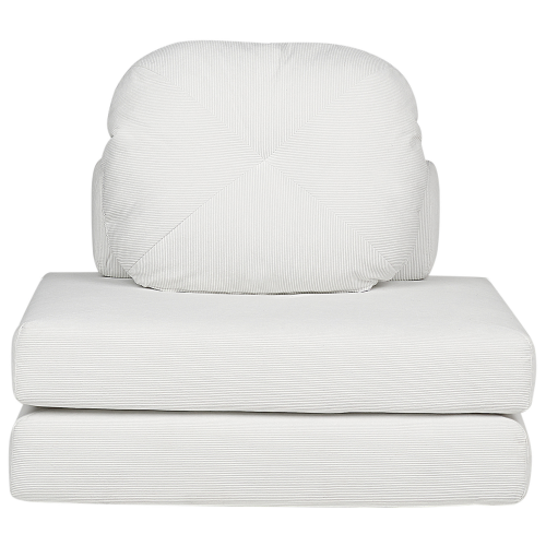 Beliani Single Sofa Bed OLDEN Corduroy Off-White 1