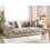 Beliani Sofa 3 Seater GLORVIKA II Fabric Taupe 2