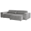 Beliani HELLNAR 3 Seater Modular Corner Sofa Left Hand Grey Fabric 4