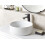 Beliani Countertop Basin CALIG  360 mm Ceramic Off-White 2