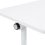 Beliani Foldable Office Desk CAVI 120 cm 60 cm with Wheels White 6