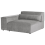 Beliani Corner Seat HELLNAR Right Hand Grey Fabric 7