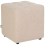 Beliani Pouffe KANSAS Boucle Beige 4
