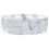 Beliani Countertop Basin MANIS  400 mm Ceramic White Marble 3