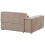 Beliani Corner Seat HELLNAR Fabric Light Brown Right Hand 6