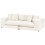 Beliani Sofa 3 Seater GLORVIKA II Fabric Off-White 6
