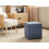 Beliani Pouffe KANSAS Fabric Blue 2