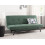 Beliani Sofa Bed 3 Seater LEEDS Fabric Green 2