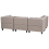 Beliani Modular Corner Sofa 4 Seater UNSTAD Right Hand Brown Fabric 4