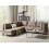 Beliani UNSTAD 5 Seater Modular Corner Sofa Left Hand Brown Fabric 2