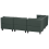 Beliani Modular Corner Sofa 5 Seater UNSTAD Right Hand Dark Green Fabric 6