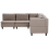 Beliani UNSTAD 5 Seater Modular Corner Sofa Left Hand Brown Fabric 4