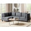Beliani Modular Corner Sofa 4 Seater UNSTAD Right Hand Dark Grey Fabric 5