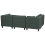 Beliani Modular Corner Sofa 4 Seater UNSTAD Right Hand Dark Green Fabric 6