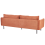 Beliani Sofa 3 Seater VINTERBRO Chenille Golden Brown 5