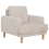 Beliani Armchair TUVE Boucle Beige 4