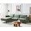 Beliani Corner Sofa 4 Seater VINTERBRO Fabric Light Green Right Hand 5