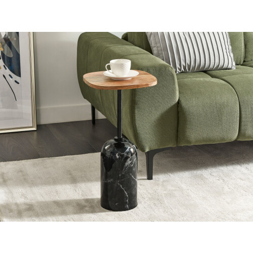 Beliani Side Table OASIS Metal Brown/ Black 1