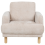 Beliani Armchair TUVE Boucle Beige 5