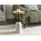 Beliani Side Table OASIS Metal White 2