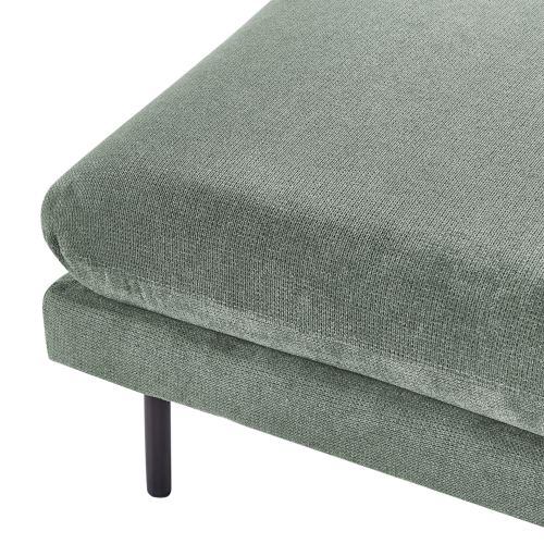 Beliani Ottoman VINTERBRO Fabric Light Green 2