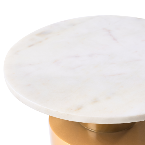 Beliani Side Table ARIAGA Metal Gold 1