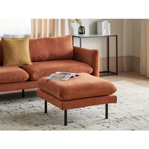 Beliani Ottoman VINTERBRO Chenille Golden Brown 1