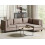 Beliani Modular Corner Sofa 4 Seater UNSTAD Fabric Brown Left Hand 2