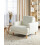 Beliani Armchair TUVE Fabric Off-White 2