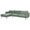 Beliani Corner Sofa 4 Seater VINTERBRO Fabric Light Green Right Hand 2