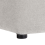 Beliani Pouffe KANSAS Fabric Light Grey 6