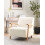 Beliani Armchair LESJA Boucle Light Beige 2