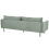 Beliani Sofa 3 Seater VINTERBRO Fabric Light Green 5