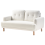 Beliani Sofa 2 Seater TUVE Fabric Off-White 5
