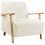 Beliani Armchair LESJA Boucle Light Beige 4