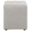 Beliani Pouffe KANSAS Fabric Light Grey 4