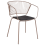 Beliani Set of 2 Dining Chairs RIGBY Metal Beige 2